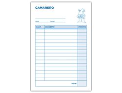 Talonario Liderpapel Camarero 8º Original y 2 Copias T302