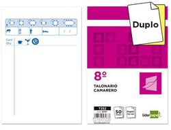Talonario Liderpapel Camarero 8º Original y Copia T252 Zig Zag