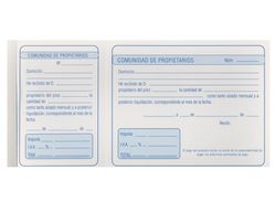Talonario Liderpapel Comunidad Tres Del Folio 106 -Con Iva