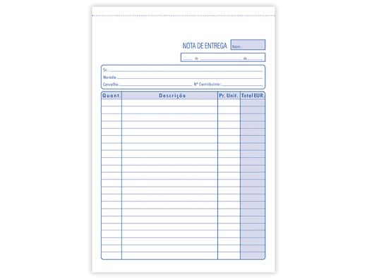 Talonario liderpapel entregas cuarto 226 duplicado -texto en portugues