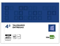Talonario Liderpapel Entregas Cuarto Original y Copia T229 Apaisado