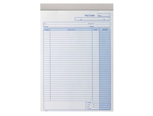 Talonario Liderpapel Facturas Cuarto -Con Iva- 116