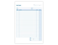 Talonario Liderpapel Facturas Cuarto Original y Copia T216 con I.V.A. Texto en Catalan