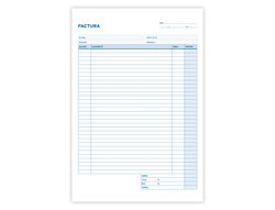 Talonario Liderpapel Facturas Folio Original y Copia T223 con I.V.A. Texto en Catalan
