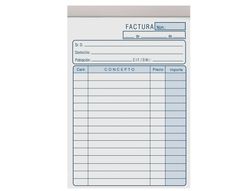Talonario Liderpapel Facturas Octavo -Sin Iva- 101