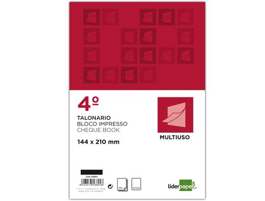 Talonario Liderpapel Multiusos Cuarto Original T199