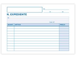 Talonario liderpapel notas de expediente octavo duplo -texto en portugues