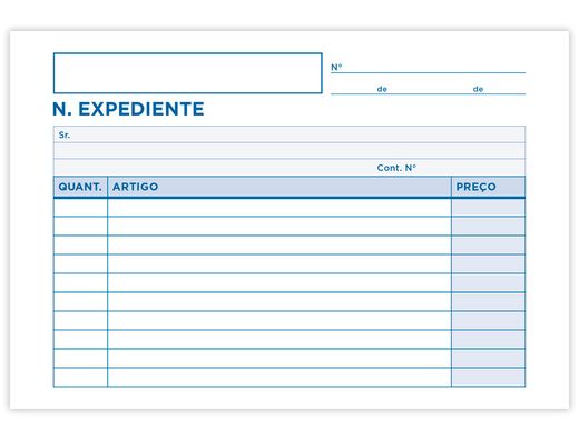 Talonario liderpapel notas de expediente octavo duplo -texto en portugues