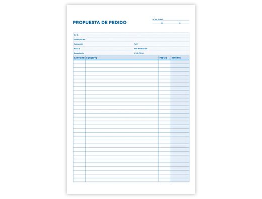 Talonario Liderpapel Pedidos Folio Original y Copia T225