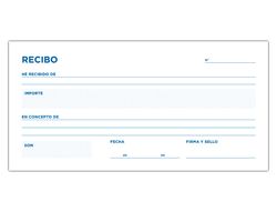 Talonario Liderpapel Recibos 3/Fº Apaisado Original y 2 Copias Sin Matriz