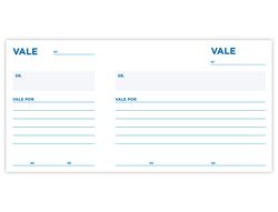 Talonario liderpapel vales tres en folio 104 -texto en portugues