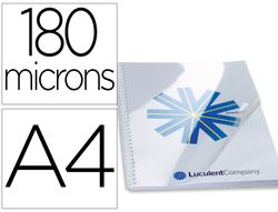 Tapa de encuadernacion GBC pvc cristal transparente 180 mc din a4 pack de 100 unidades