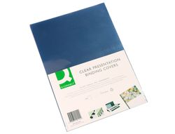 Tapa de encuadernacion q-connect pvc din a3 incolora 200 mc caja de 100 unidades