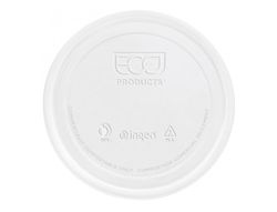 Tapa de plastico biodegradable para vaso de 290 cc paquete de 100 unidades