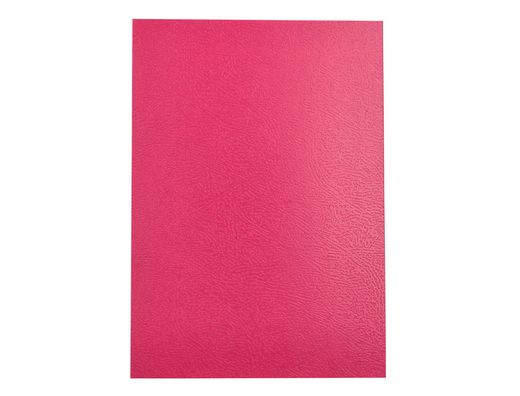 Tapa encuadernacion liderpapel carton a4 0,9mm rosa fluor paquete de 50 unidades