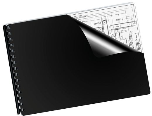 Tapa Encuadernacion Liderpapel Polipropileno A4 0.5Mm Negra Paquete de 100 Unidades