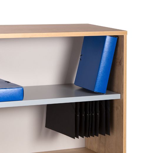 Tapa Superior Doble 180 x 45 Gris