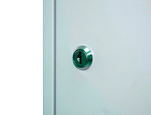 Taquilla metalica simonlocker 2 puertas con cerradura respiradero y etiquetero gris/gris 1800x500x300 mm