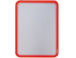 Tarifold pack 2 marco magneto iman A4 rojo superficie antirreflejo esquinas redondeadas 195033