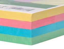 Tarjeta liderpapel para estudiar lisa cartulina de colores 170gr 100x150mm paquete de 200 unidades