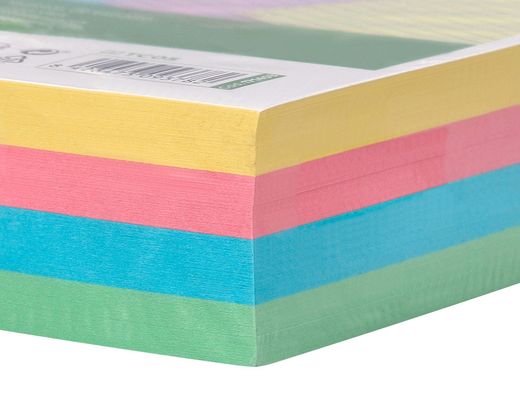 Tarjeta liderpapel para estudiar lisa cartulina de colores 170gr 100x150mm paquete de 200 unidades