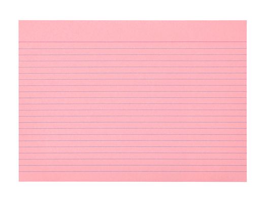 Tarjeta liderpapel para estudiar rayada cartulina de colores 170gr 160x220mm paquete de 200 unidades