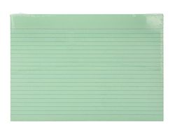 Tarjeta liderpapel para estudiar rayada cartulina de colores 170gr 160x220mm paquete de 200 unidades