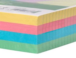 Tarjeta liderpapel para estudiar rayada cartulina de colores 170gr 160x220mm paquete de 200 unidades