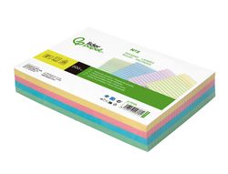 Tarjeta liderpapel para estudiar rayada cartulina de colores 170gr 160x220mm paquete de 200 unidades