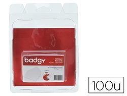 Tarjeta pvc para impresora badgy grosor 0,76 mm pack de 100 unidades