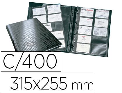 Tarjetero Durable Visifix Centium 400 tarjetas