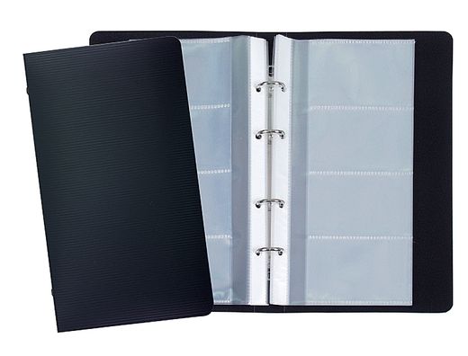 Tarjetero Liderpapel 4 Anillas 15 Fundas de 4 Departamentos 265X145 Mm