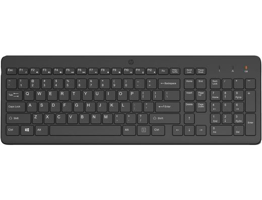 Teclado hp 225 inalambrico qwerty color negro