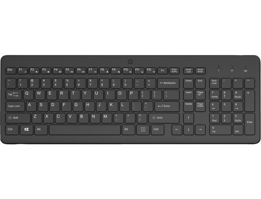 Teclado hp 225 inalambrico qwerty color negro