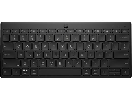 Teclado hp 355 multidispositivo bluetooth inalambrico color negro