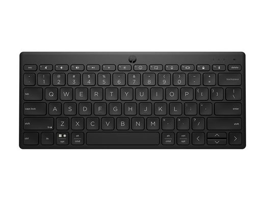 Teclado hp 355 multidispositivo bluetooth inalambrico color negro