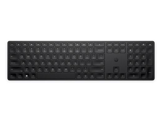 Teclado hp 455 programable inalambrico iluminacion rgb color negro