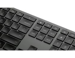 Teclado hp 975 dual inalambrico bluetooth 5.0 retroiluminacion usb-c color gris