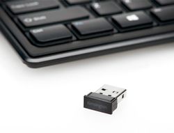 Teclado kensington fino advance fit inalambrico color negro 430x151x16,7 mm