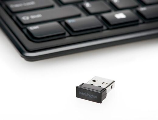 Teclado kensington fino advance fit inalambrico color negro 430x151x16,7 mm