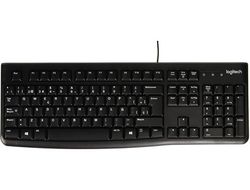Teclado logitech k120 usb 2.0 con cable negro