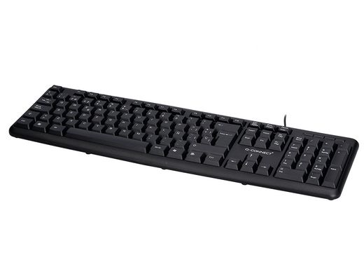Teclado q-connect con cable 1,35 mt color negro