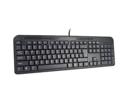 Teclado q-connect negro con cable 1,5 m compatible windows 95 / 98 / nt / me / 2000 / xp / 7 / 8 / vista