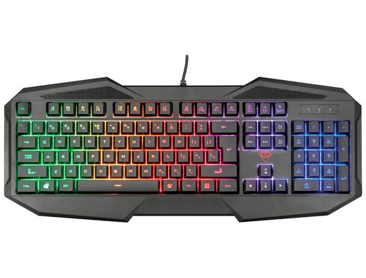 Teclado trust gxt 830-rw avonn gaming iluminacion rainbow usb 2.0 cable 1,4 m