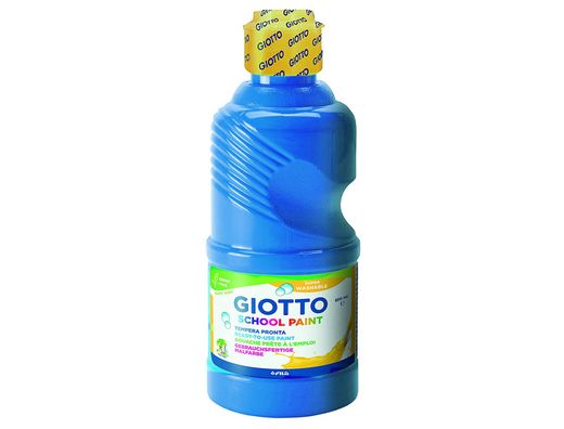 Témpera lavable botella 500 ml color cyan ref 535315
