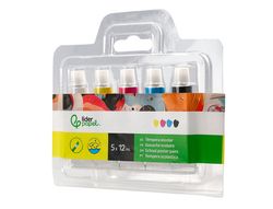 Tempera liderpapel en tubo de alumino de 12 ml estuche de 5 tubos colores primarios