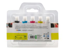 Tempera liderpapel en tubo de alumino de 12 ml estuche de 5 tubos colores primarios