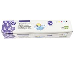 Tempera Liderpapel Escolar 40 Ml 5 Colores Surtidos + Pincel