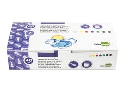 Tempera Liderpapel Escolar 40 Ml 7 Colores Surtidos + Pincel