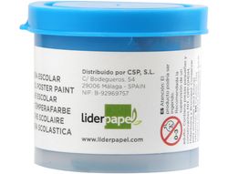 Tempera Liderpapel Escolar 40 Ml Azul
